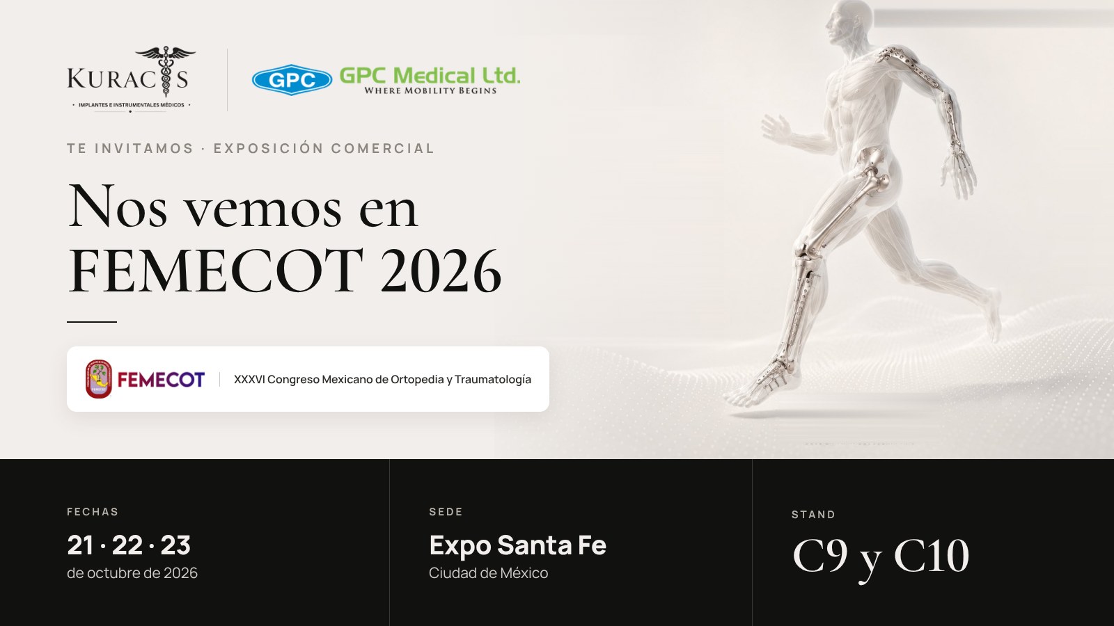 Kuracis en FEMECOT 2026, stands C9 y C10